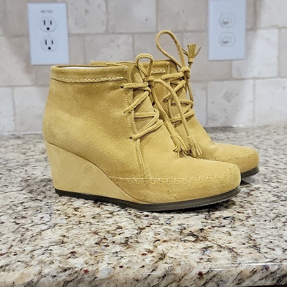 Boden Wedge Suede Bootie